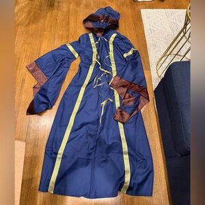 Women's Medieval Dress with Trumpet Sleeves Gothic Retro Dress